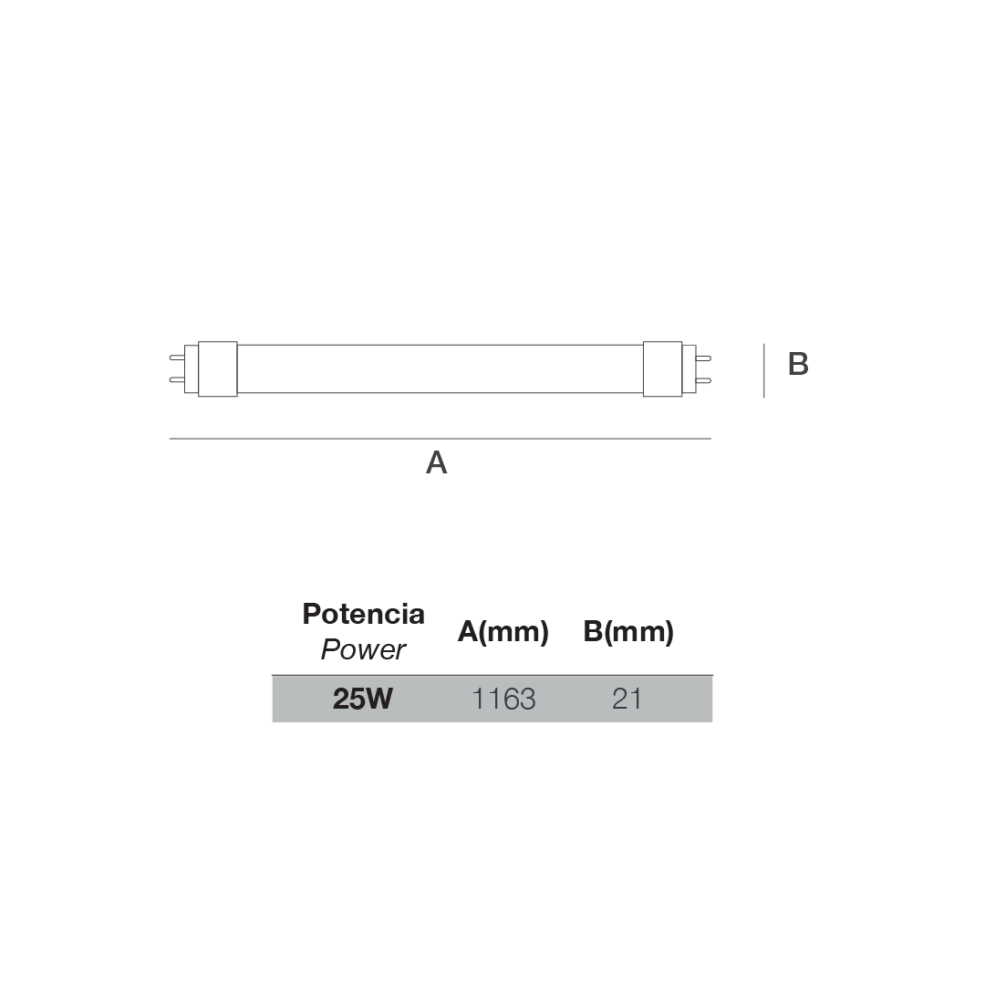 Tubo LED T5