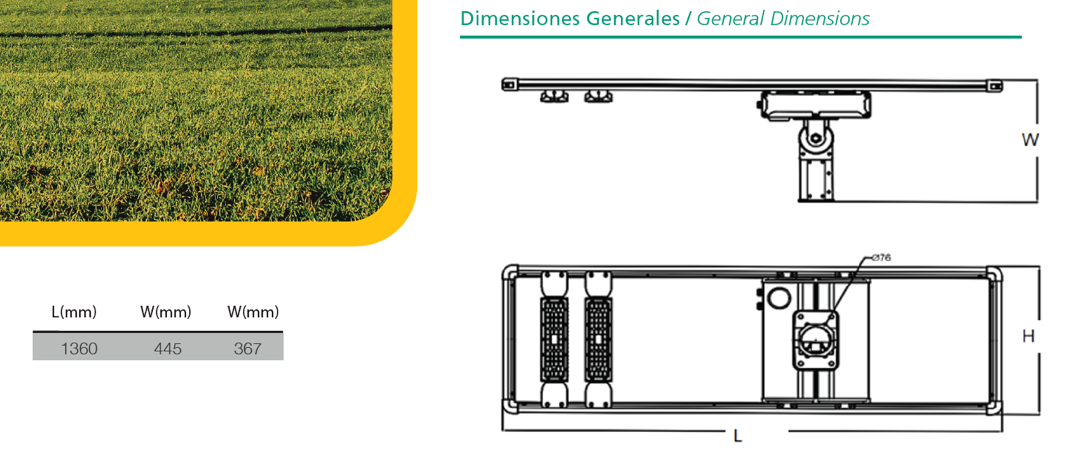 Solar Integrada S60 PRO  Aplicaciones