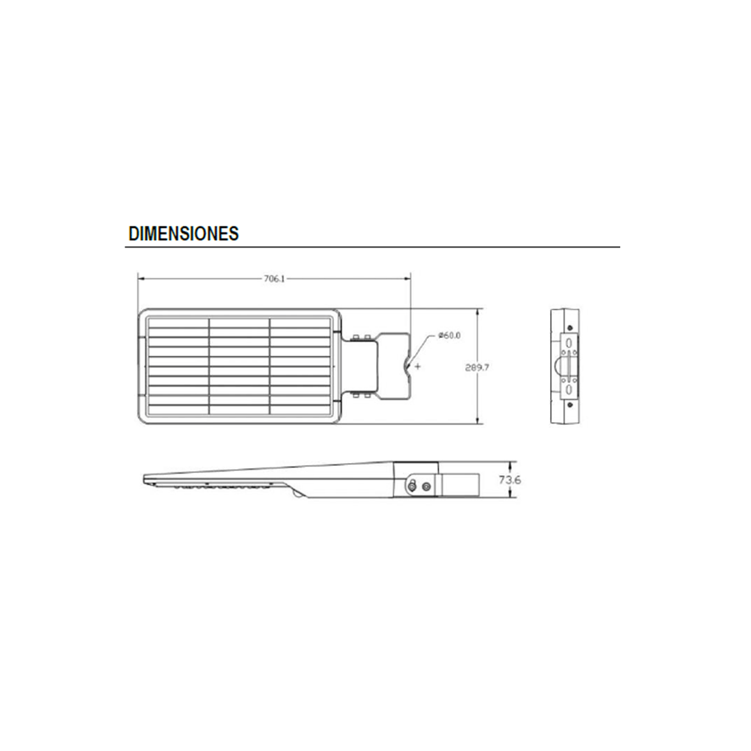 LED Solar Integrado S40