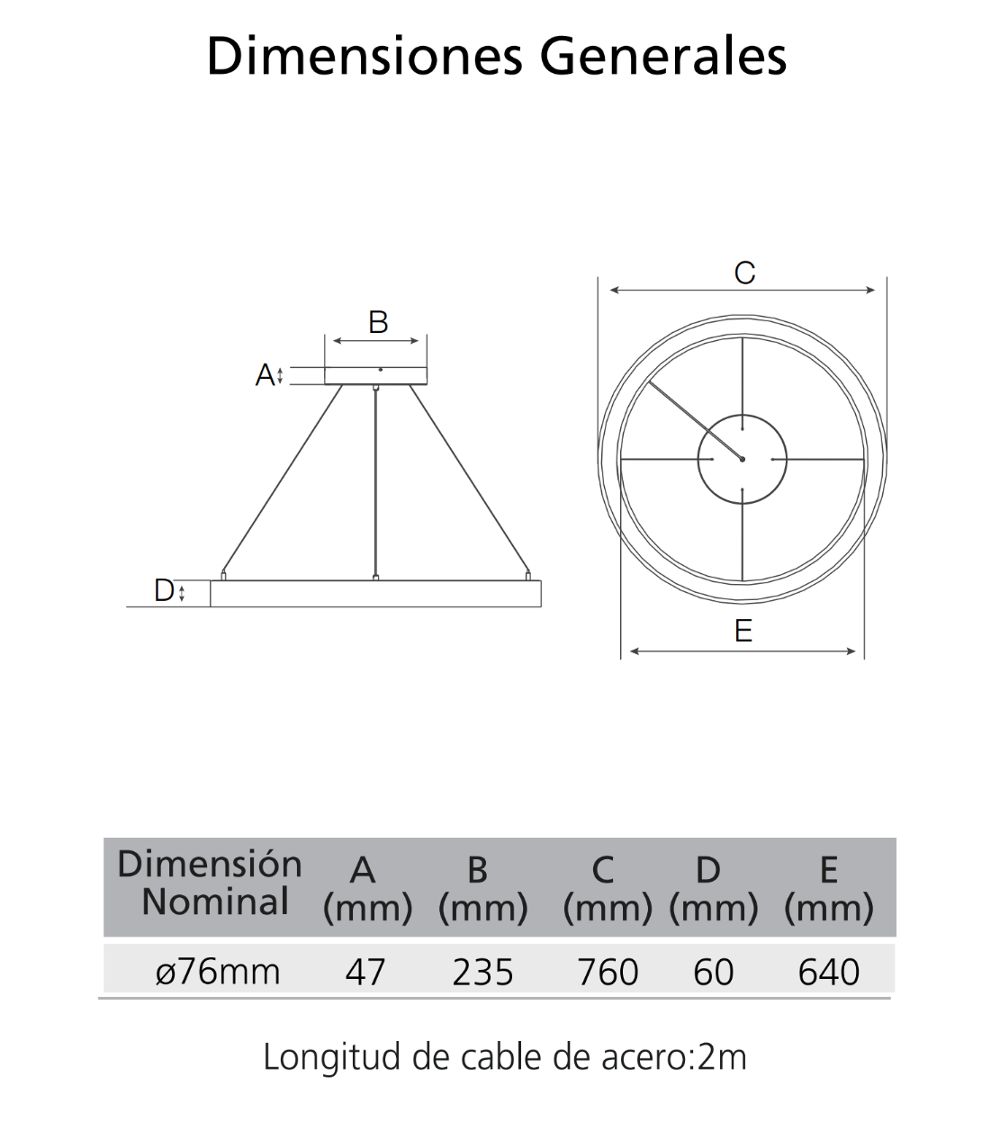 dimensiones aria round