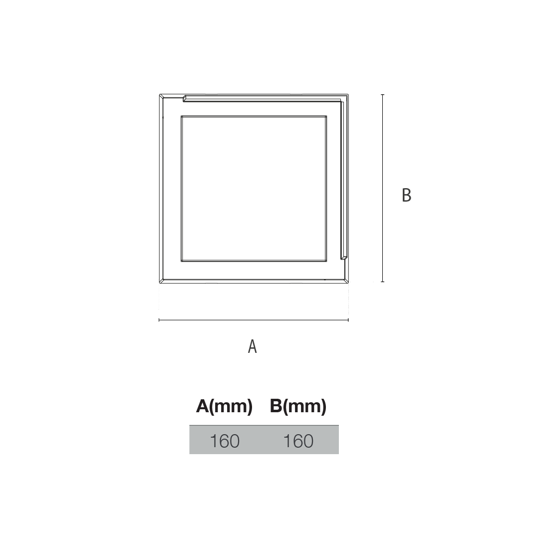 LED ASTRO SQ dimensiones