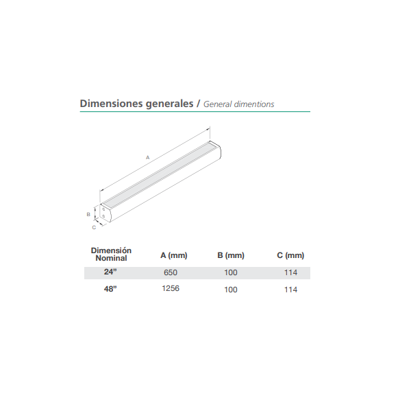 106 Tubo LED