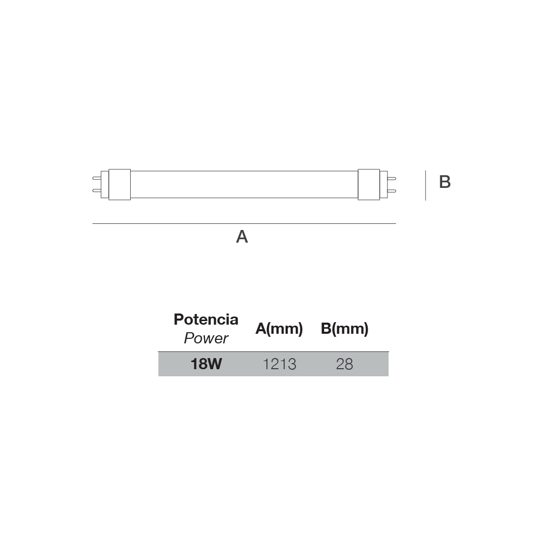 Tubo LED Mid Spec