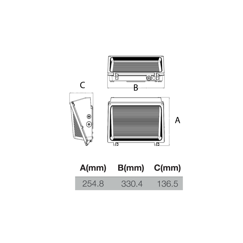 LED Wallpack 3CCT